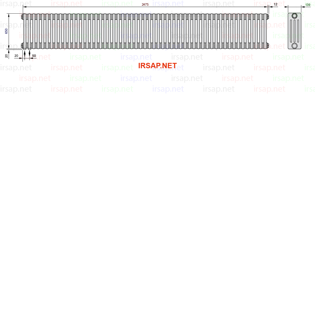 Радиатор IRSAP Tesi 40650/55 T18 CL 01
